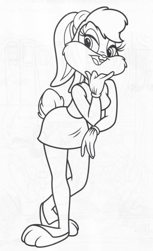530x870 Bugs Bunny And Lola Bunny Coloring Pages