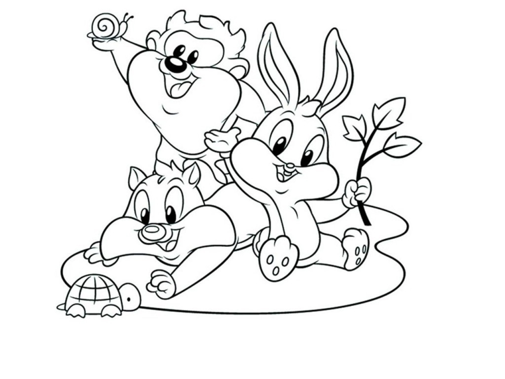 1024x768 Looney Tunes Coloring Pages Collection Coloring For Kids