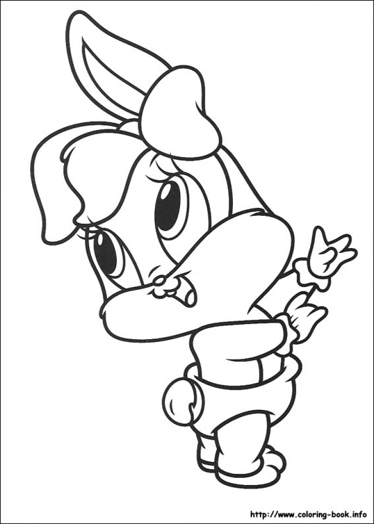731x1024 Baby Looney Tunes Coloring Pages On Coloring Book Throughout Baby
