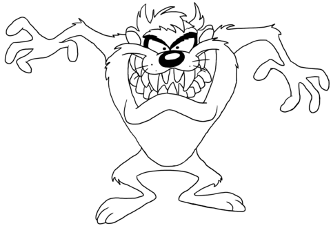 480x327 Taz Coloring Pages