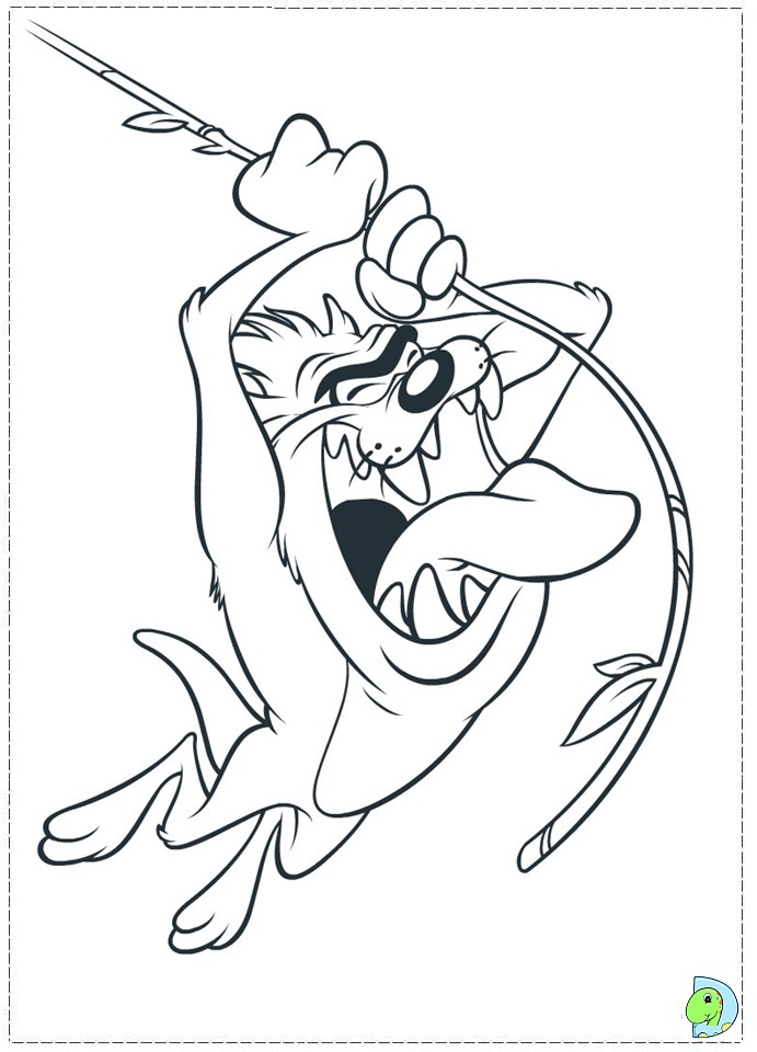 691x960 Taz Coloring Page