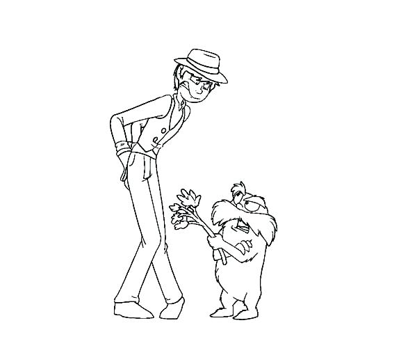 600x500 Lorax Coloring Pages Coloring Page The Arguing With The Once
