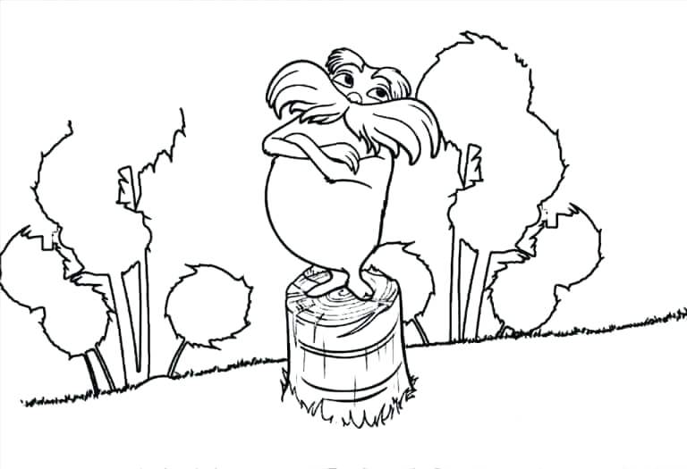 768x525 Lorax Coloring Pages Free Printable Coloring Pages Lorax Coloring