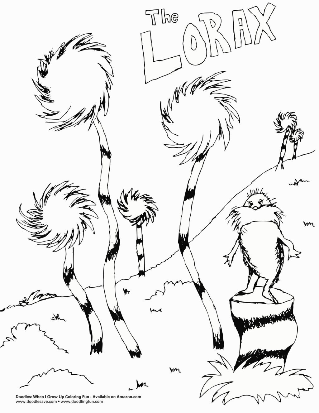 1024x1325 The Lorax Coloring Pages Coloring Pages