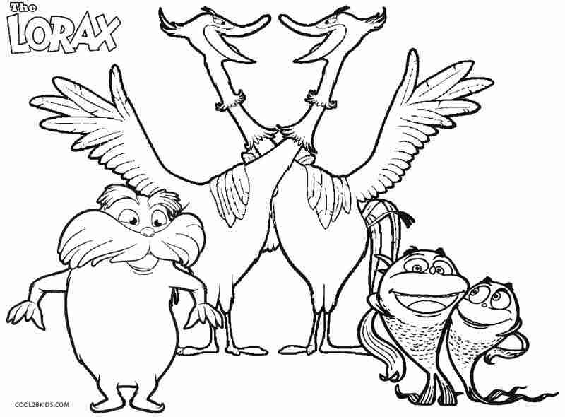 800x590 The Lorax Coloring Pages Olegratiy