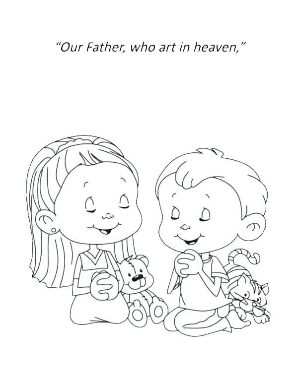600x776 Prayer Coloring Pages