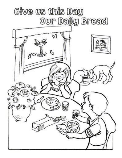 396x512 Free Lord's Prayer Coloring Pages For Children And Parents Free