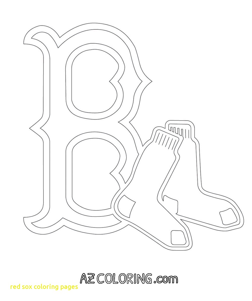 1000x1196 Coloring Page Red Sox Pages Logo Within
