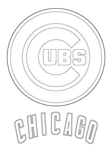 360x480 Chicago Cubs Logo Coloring Page Mlb Category Select
