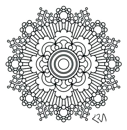 429x438 Flower Mandala Coloring Pages Mandala Coloring Pages Mandala