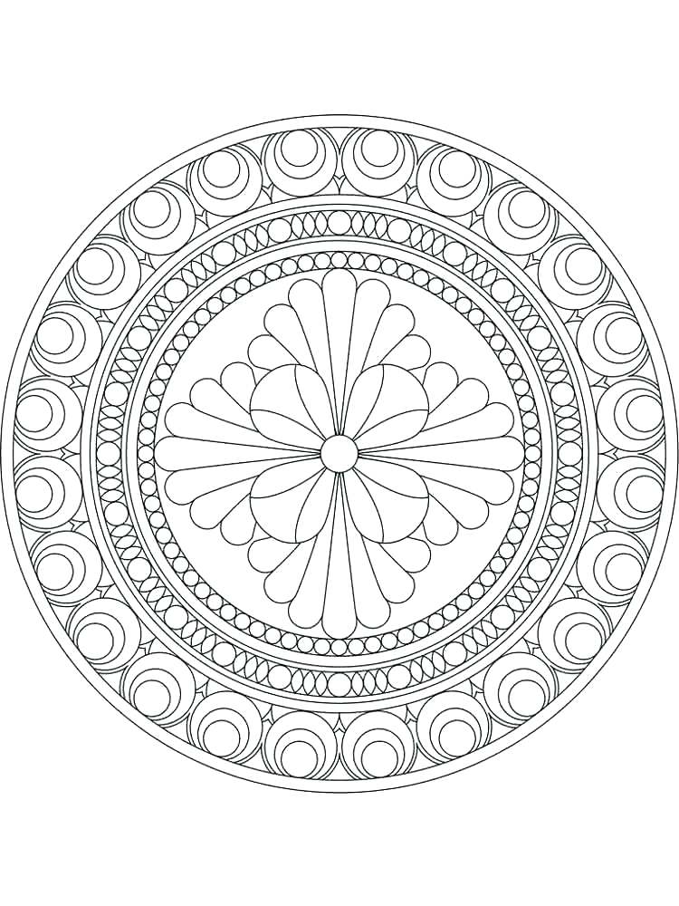 750x1000 Lotus Flower Coloring Page Flower Mandala Coloring Pages Flower