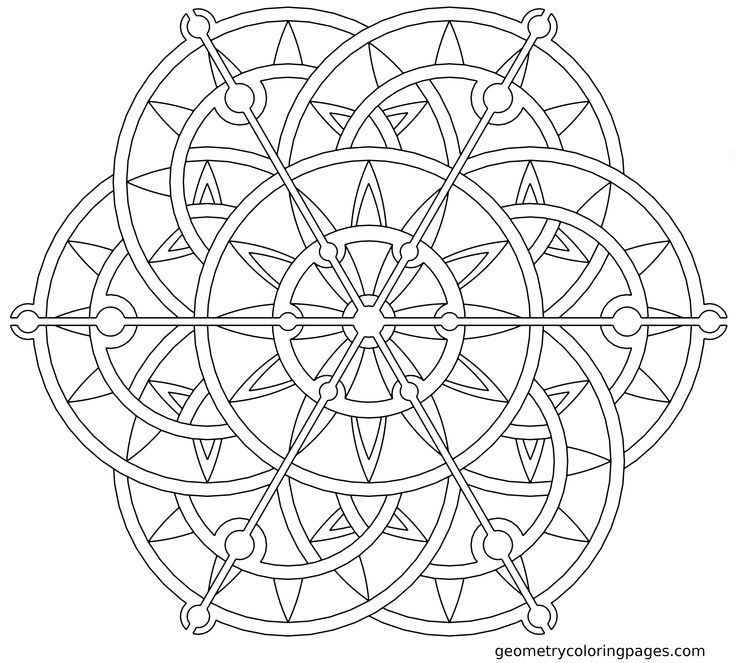736x663 Mandala Coloring Page, Steampunk Lotus Mandala