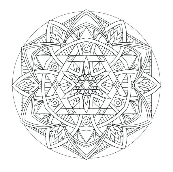 600x597 Mandala Coloring Pages Online Free Lotus Flower Mandala Coloring