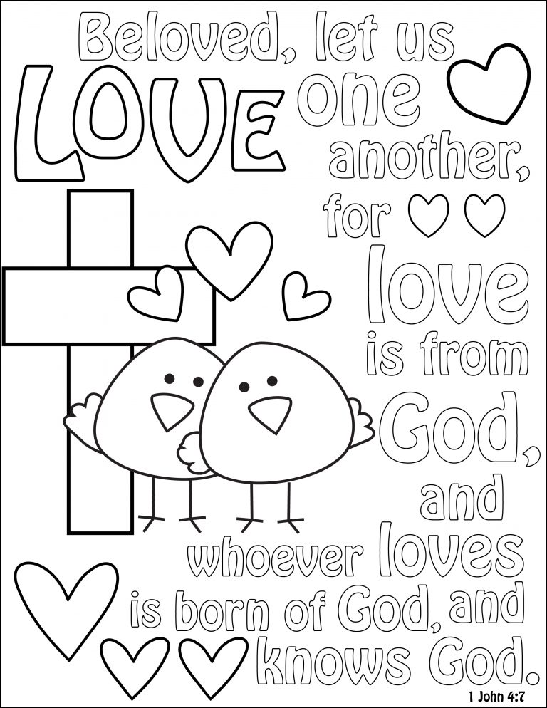 768x994 God Is Love Coloring Page New Pages Printable Free Books