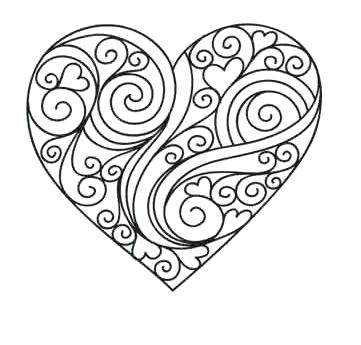 361x345 Heart Coloring Page Printable Heart Coloring Pages Plus Heart