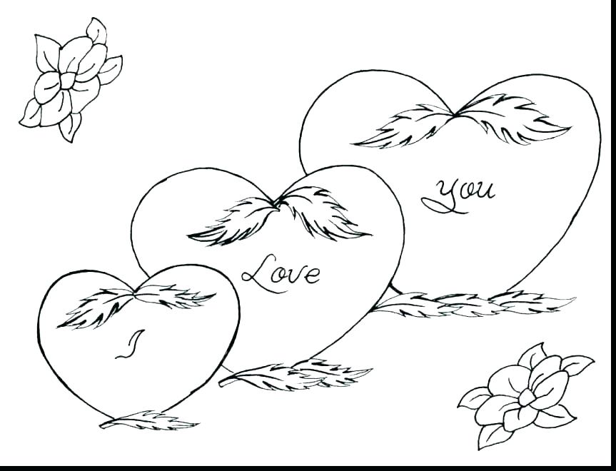 863x660 I Love You Coloring Pages Printable Printable Happy Birthday Happy