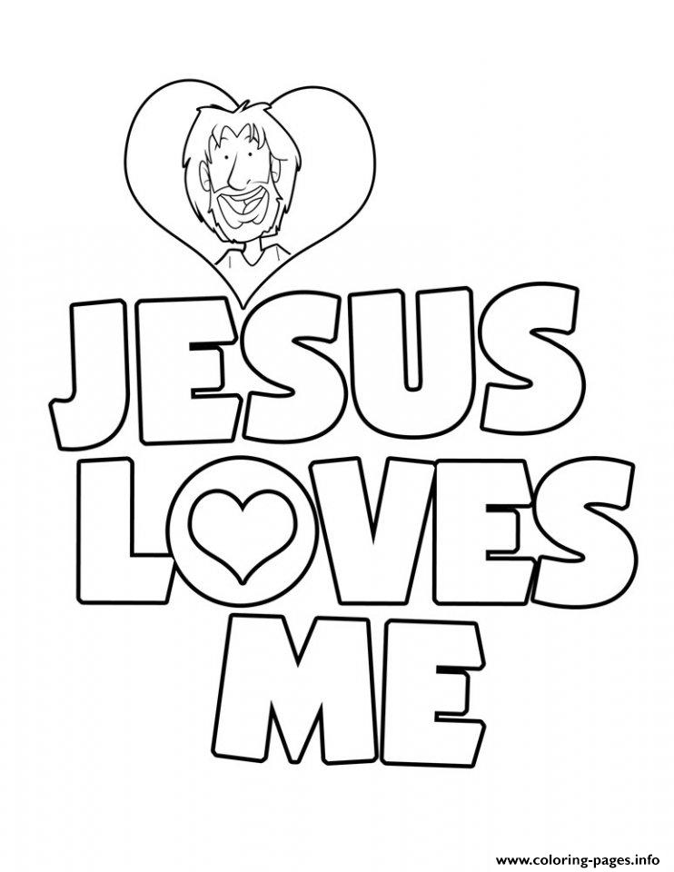 742x960 Jesus Loves Me Coloring Pages Printable