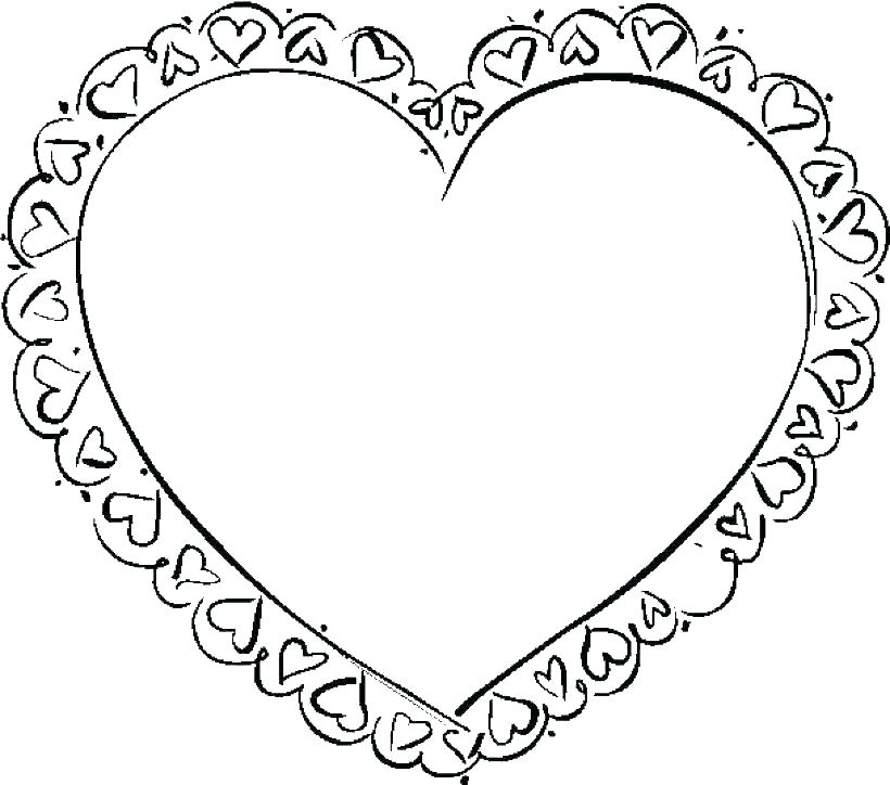 820x724 Cool Heart Coloring Pages