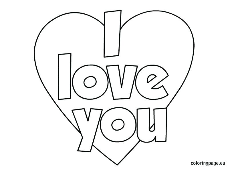 804x595 Love Coloring Page