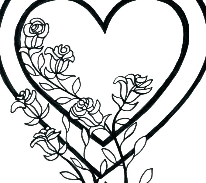 678x600 Free Heart Coloring Pages Love Heart Coloring Pages Printable
