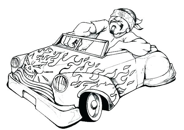 600x424 Lowrider Coloring Pages Coloring Pages Cars On Fire Coloring Pages