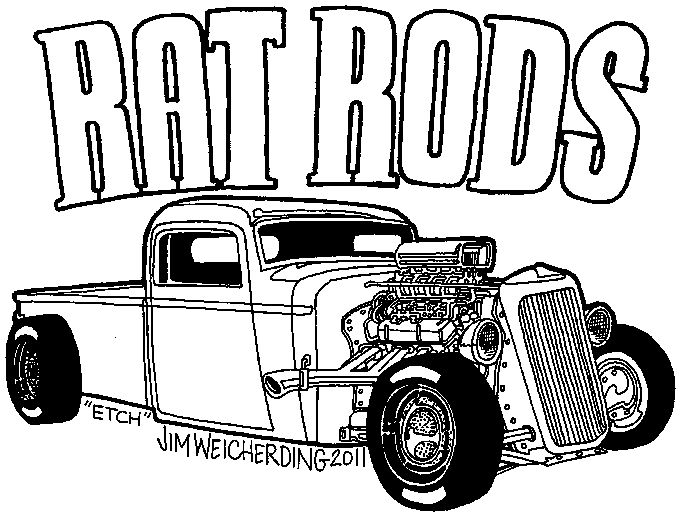 Lowrider Truck Coloring Pages