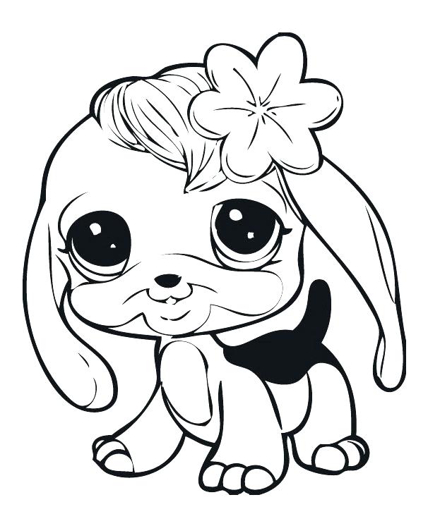606x746 Lps Coloring Pages Dog Cuties