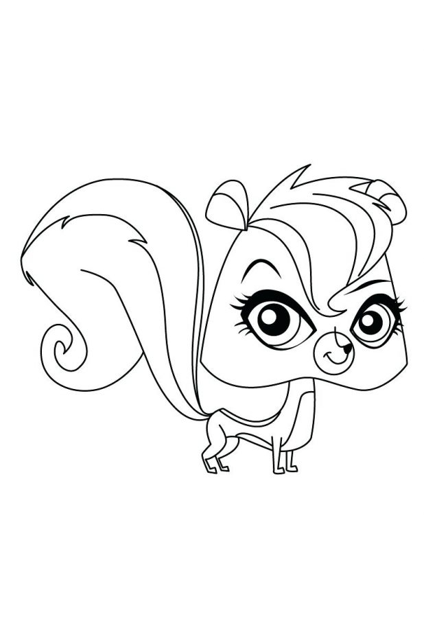 618x927 Littlest Pet Shop Coloring Pages Peacock Lps Fox Free Cuties