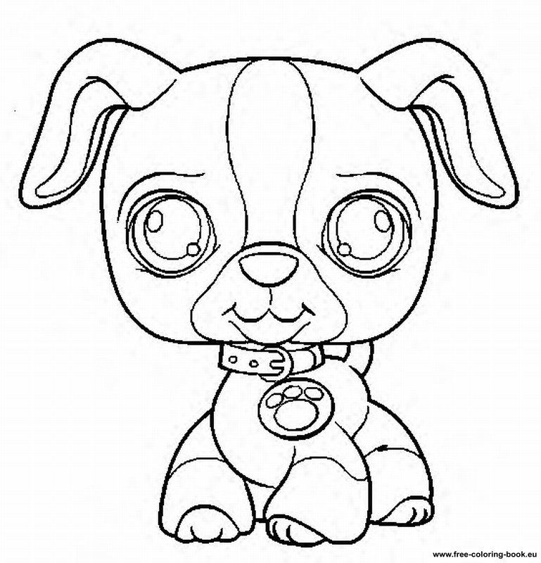 769x800 Littlest Pet Shop Coloring Pages Dog
