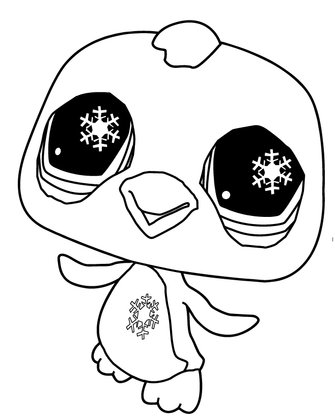 658x819 Littlest Pet Shop Coloring Pages Cute Penguin