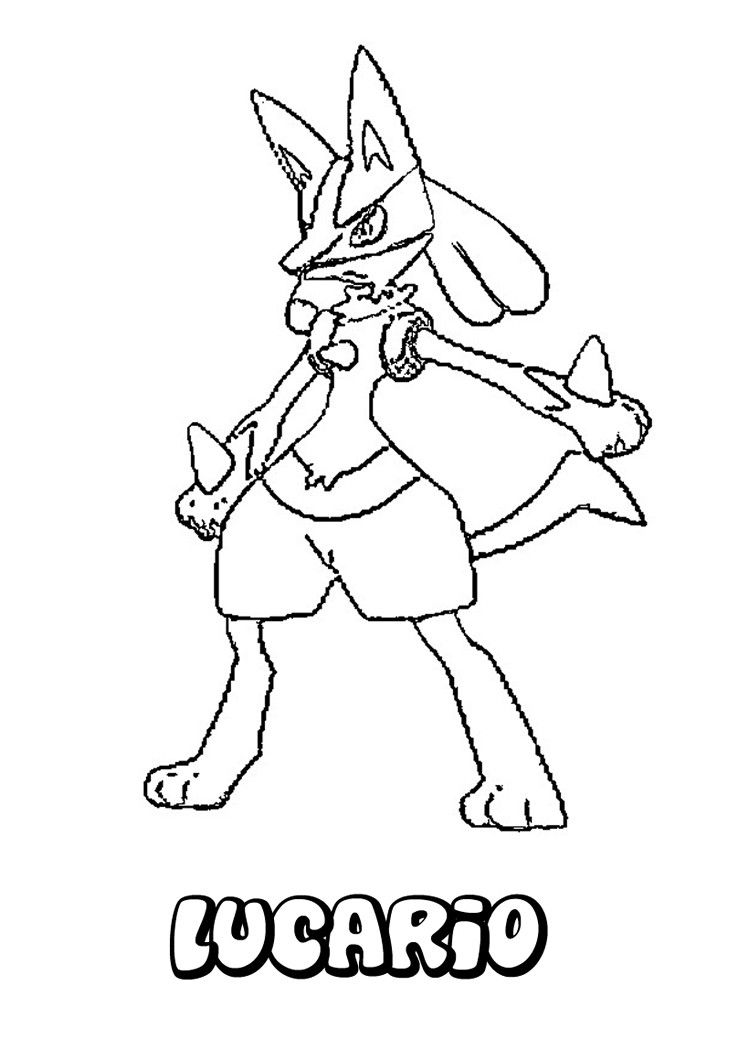 749x1060 Lucario Coloring Page House Colors