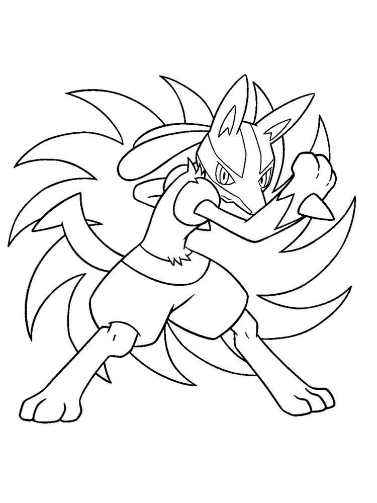 750x1000 Lucario Coloring Pages Free Printable Lucario Coloring Pages