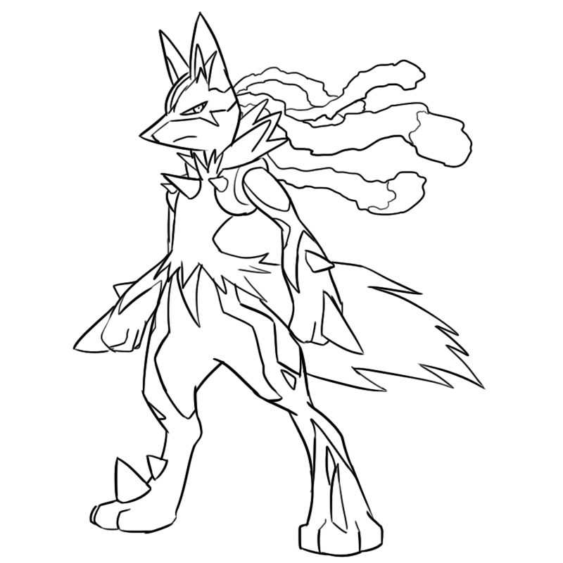 800x800 Mega Lucario Coloring Pages Coloring Pages Now Pokemon Coloring