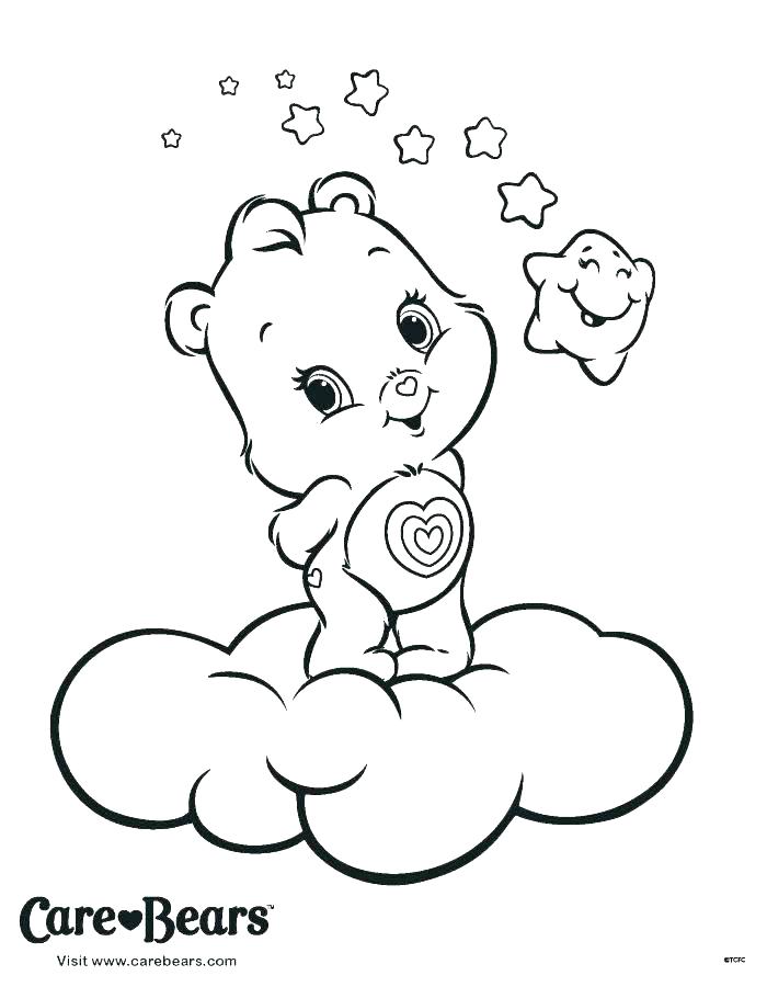 700x900 Lucky Care Bear Coloring Pages Bears Sleeping And Books As Well