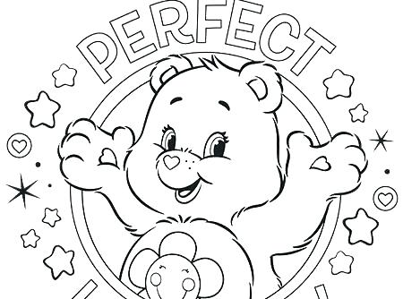 450x334 Printable Care Bears Coloring Pages For Kids Lucky Care Bear