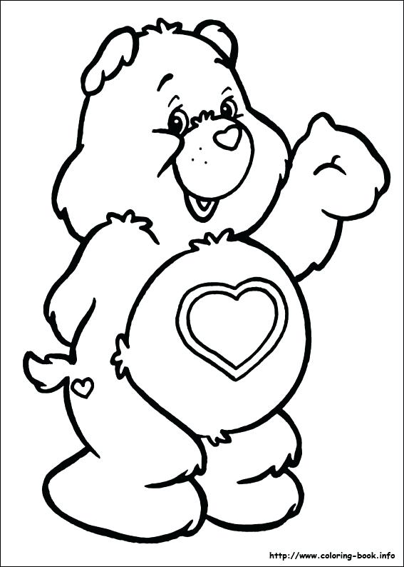 567x794 Care Bear Coloring Page Care Bears Activity Bear Colouring Sheet