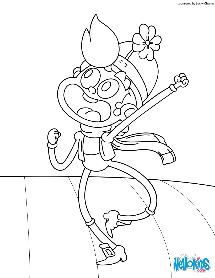 820x1060 Survival Lucky Charms Coloring Pages The Leprechaun Hellokids Com