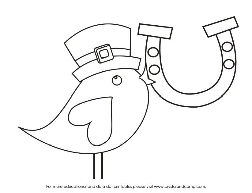 823x633 Kid Color Pages For St Patrick's Day