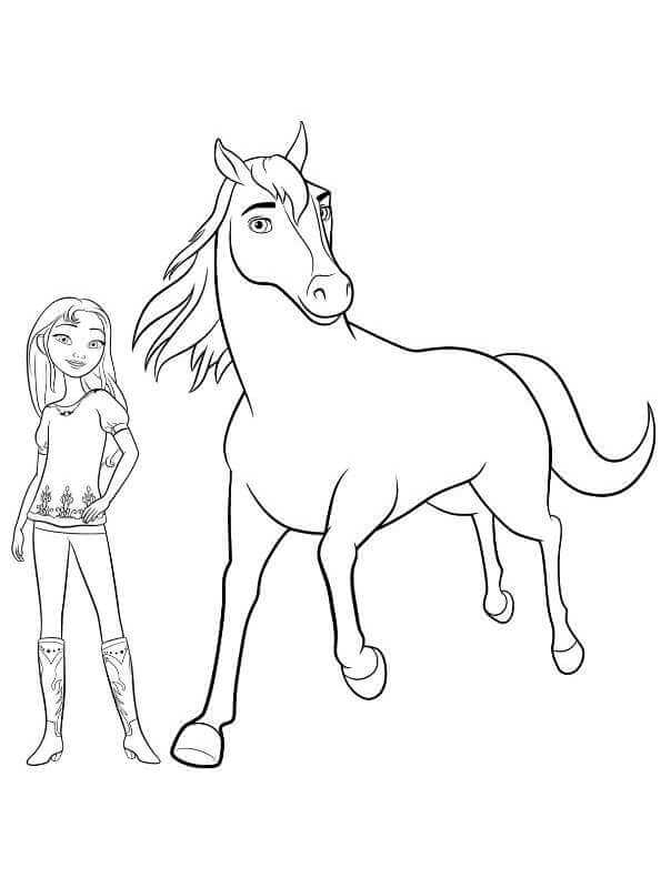 595x800 Printable Spirit Riding Free Coloring Pages