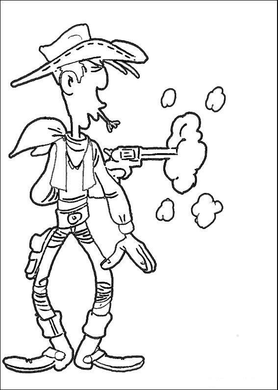 567x794 Coloring Pages Lucky Luke Animated Images, Gifs, Pictures