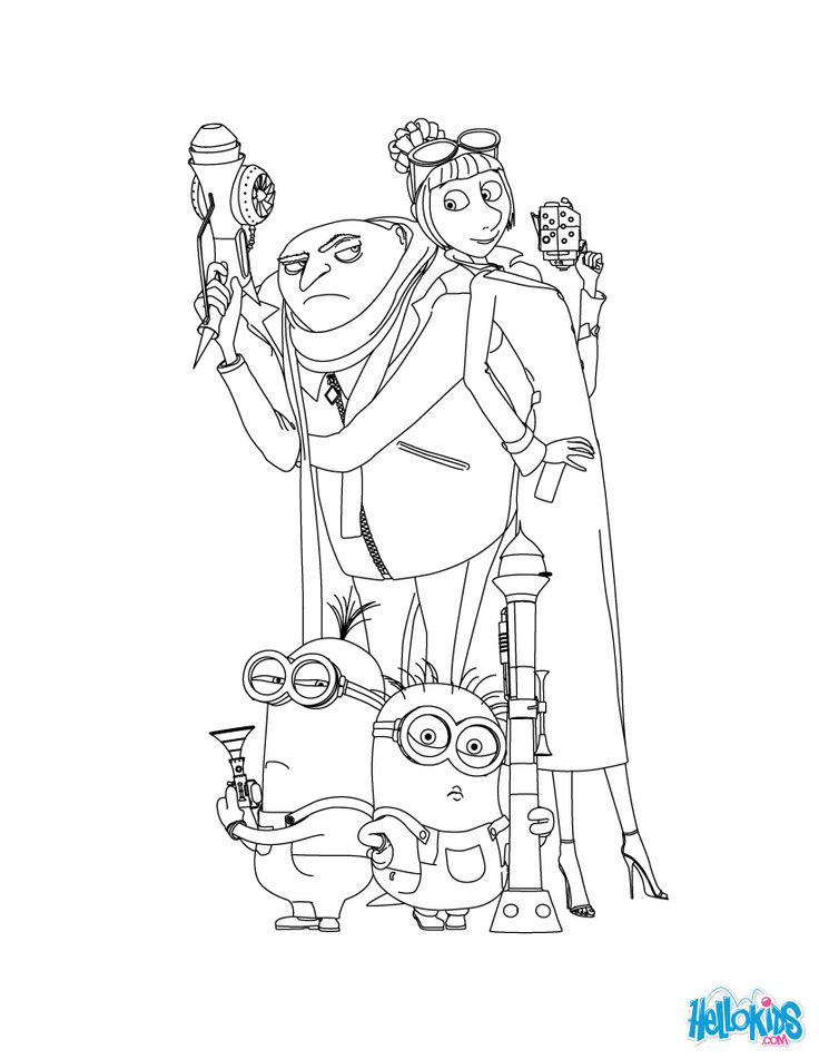 736x951 Despicable Me Coloring Pages