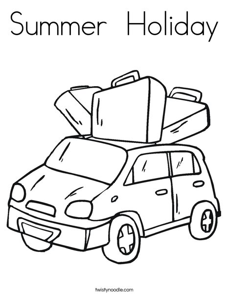 468x605 Summer Holiday Coloring Page