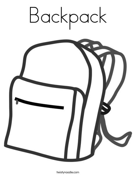 468x605 Backpack Coloring Page