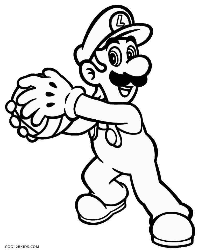 795x965 Printable Luigi Coloring Pages For Kids Coloring