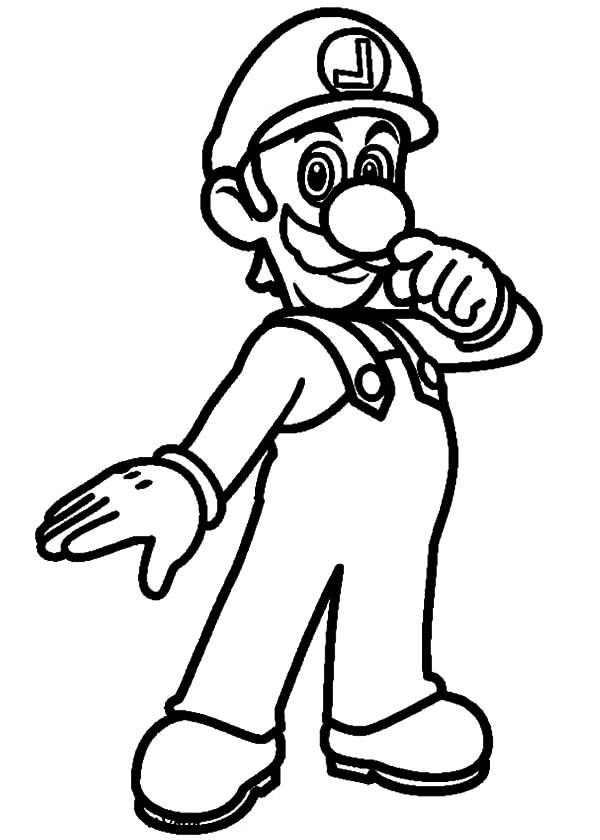 600x840 Super Luigi Coloring Pages