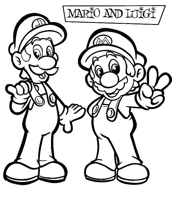 600x692 Luigi Coloring Pages Coloring Page And Pages Is In A Hurry Mansion