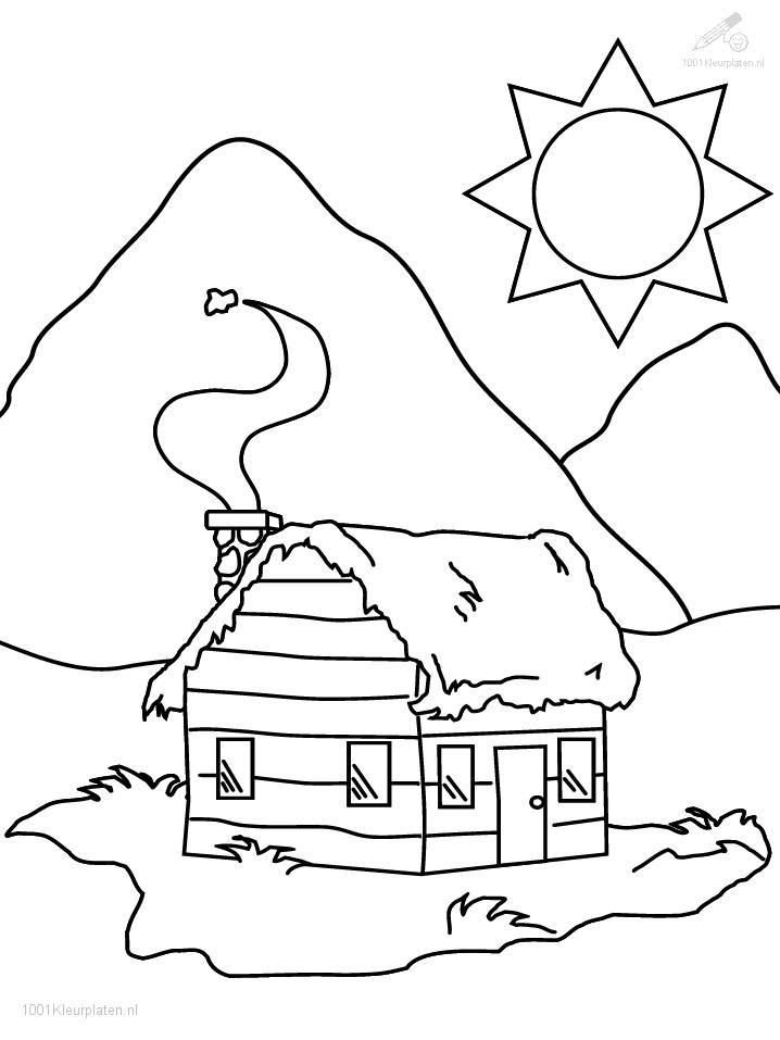 718x957 House Coloring Page Drawing Ideas For Kids