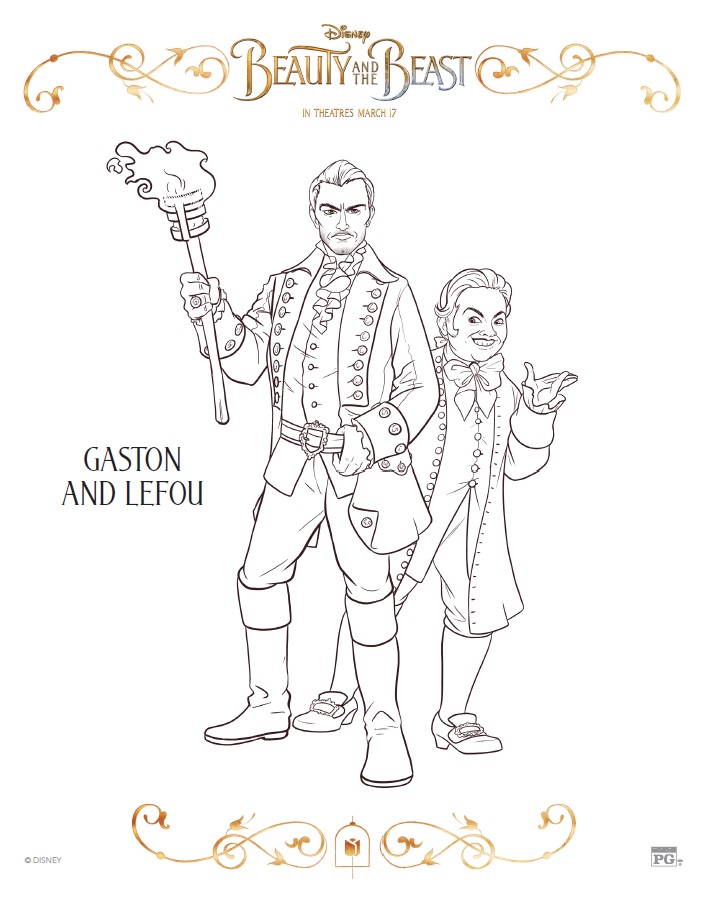 706x913 Beauty And The Beast Coloring Pages