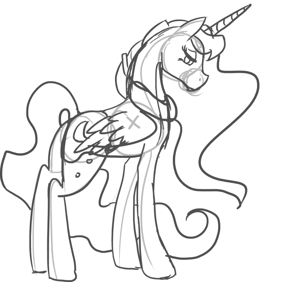 900x900 My Little Pony Princess Luna Coloring Pages