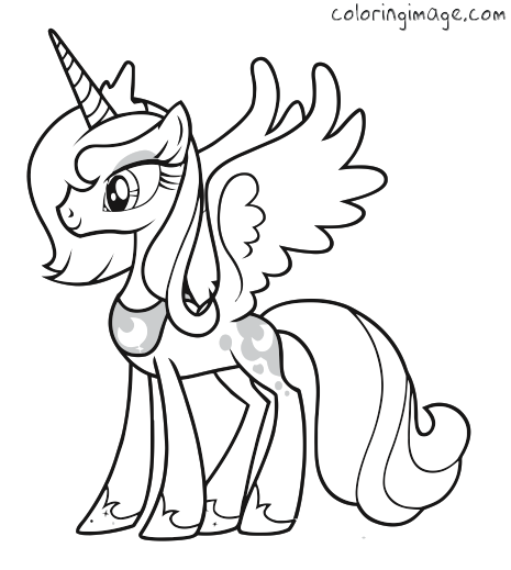 465x519 My Little Pony Coloring Page